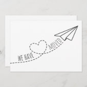 Kute hebben we een modern hartverschrijvingsveld g aankondiging (Voorkant / Achterkant)