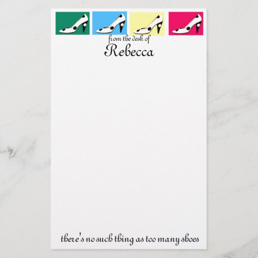 Kute hiel-schotels briefpapier (Voorkant)