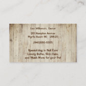 Kute honden op Visitekaartje van de Fence Pet Groo (Achterkant)