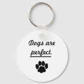 Kute honden zijn een perfecte afdruk sleutelhanger (Voorkant)