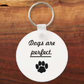 Kute honden zijn een perfecte afdruk sleutelhanger (Voorkant)