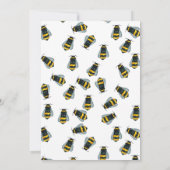 Kute honey bee babydouche kaart (Achterkant)