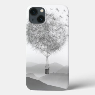 Kute Hot Air Ballon Dandelion Seeds Baling iPhone 13 Hoesje