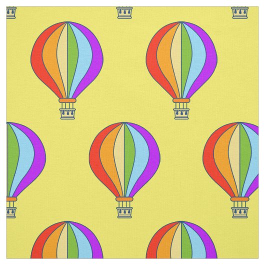 Kute hot-air ballonkraamafdeling stof (Swatch)