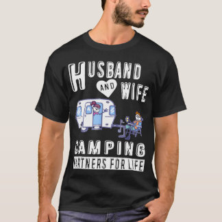 Kute Husband en echtgenote Camping Partners voor h T-shirt