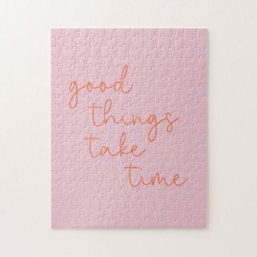 Kute Inspirerend prijsopgave in roze en Oranje Legpuzzel (Verticaal)
