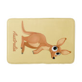 Kute Kangaroo aangepaste tekstbadmatten Badmat (Voorkant)