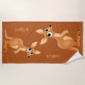 Kute Kangaroos badhanddoeken Strandlaken (Voorkant)