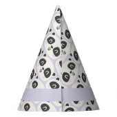 Kute karakter panda kinderverjaardag feesthoedjes (Achterkant)