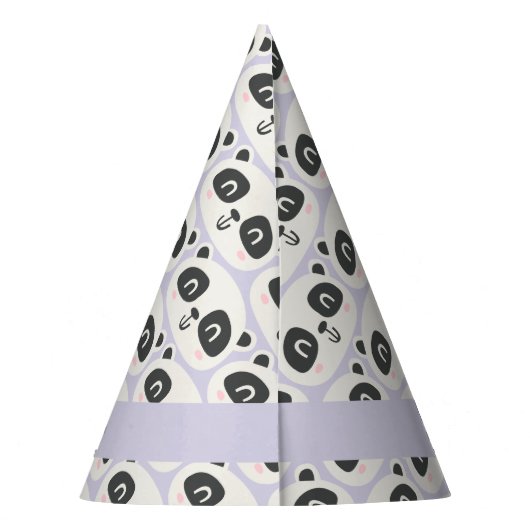 Kute karakter panda kinderverjaardag feesthoedjes (Achterkant)