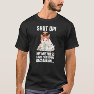 Kute kat met sproeistoornissen dicht de decoratie t-shirt
