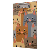 Kute katten Kleurrijk Kat Face Collage Klembord (Links)