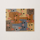Kute katten Kleurrijk Kat Face Collage Legpuzzel (Horizontaal)