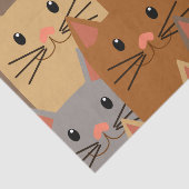 Kute katten Kleurrijk Kat Face Collage Tissuepapier (Detail)