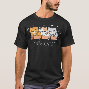 Kute katten naadloos t-shirt