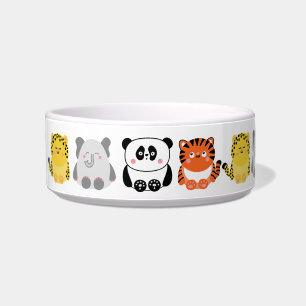 Kute kawaii dieren middelgrote gepersonaliseerde d voerbakje
