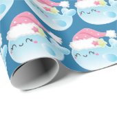 Kute kawaii kerstcadeaubonen cadeaupapier (Rol Hoek)