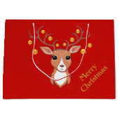 Kute kerstabel groot cadeauzakje (Voorkant)