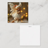 Kute kerstavond notitiekaartje (Voorkant / Achterkant)