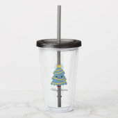 Kute kerstboom Acryltumbler Acryl Drinkbeker (Voorkant)