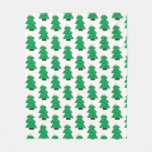 Kute kerstboom fleece deken (Voorkant)