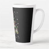 Kute kerstboom met vlieglicht latte mok (Rechts)