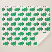 Kute kerstboom sherpa deken (Voorkant (horizontaal))