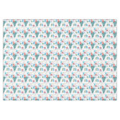 Kute kerstboom, Snowman, Gifts, Snoep Pattern Tafelkleed (Voorkant (Horizontaal))