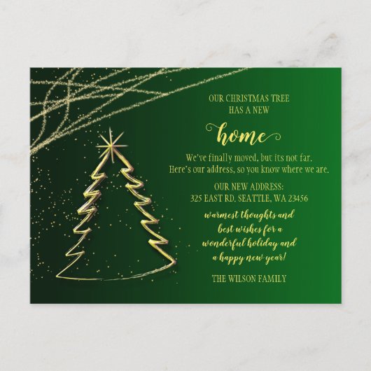 Kute kerstboom We hebben vakantiebeweging gemaakt Briefkaart (Voorkant)