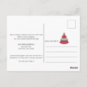 Kute kerstboom We hebben vakantiebeweging gemaakt Briefkaart (Achterkant)