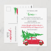 Kute kerstboomauto die we hebben verplaatst briefkaart (Voorkant / Achterkant)