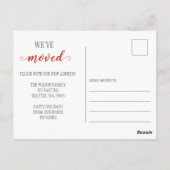 Kute kerstboomauto's Verhuisde vakantie Briefkaart (Achterkant)