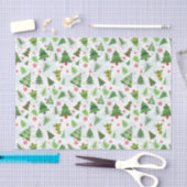 Kute kerstboomdruk tissuepapier (Craft)