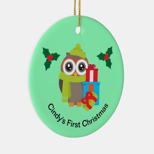 Kute kerstboomrenrendiertje keramisch ornament (Rechts)