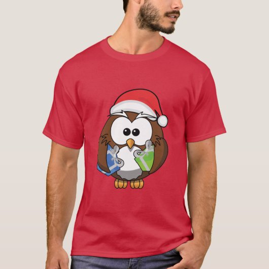 Kute kerstboomtrut met cadeautjes t-shirt (Voorkant)