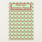 Kute kerstboomwortel, speciaal gepersonaliseerd planner (Voorkant)