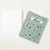 Kute kerstcadeaupatroon voor siervoorwerpen planner (Display)