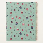 Kute kerstcadeaupatroon voor siervoorwerpen planner (Achterkant)