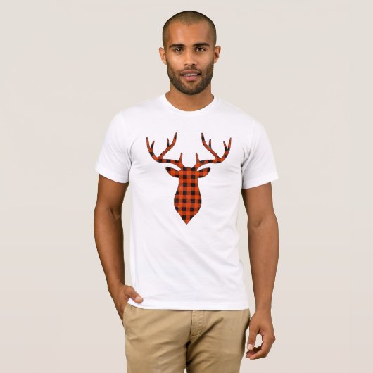 Kute kerstcadeaus rendierbufferdeer t-shirt (Voorkant volledig)