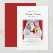 Kute  kerstcadeauvenster Kerstmis Kaart (Voorkant / Achterkant)