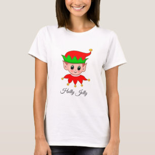 Kute kerstelf en Jingle Bells T-shirt