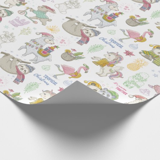 Kute kerstinpakken papier (Hoek)