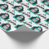 Kute kerstinpakken papier (Hoek)