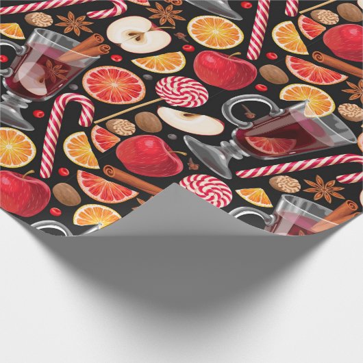 Kute kerstinpakken papier (Hoek)