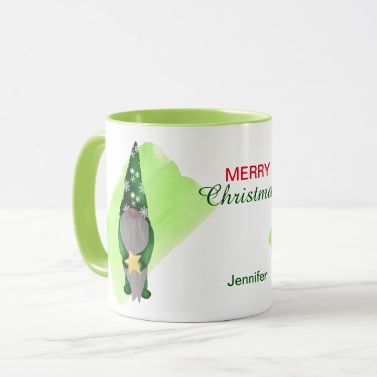 Kute kerstkoepel met Gold Star Mok (Voorkant links)