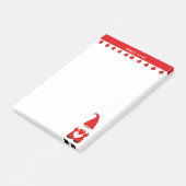 Kute kerstkoepel met hart post-it® notes (Schuin)