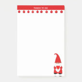 Kute kerstkoepel met hart post-it® notes (Voorkant)