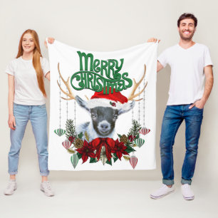 Kute kerstkoortsgeit met Antlers en Wreater Fleece Deken