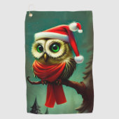 Kute  Kerstmis Golfhanddoek (Voorkant)