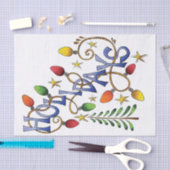 Kute Kerstmis, lampjes en sterren met feestelijke Tissuepapier (Craft)